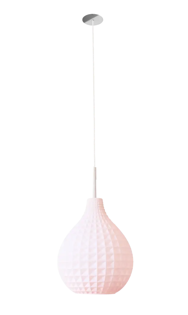 Suspension 1 Circé Diamant - Rose Dragée