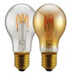 [AMPE27LED4W60-D] Ampoule E27 LED filament 4W ø60x106 ambre 350LM 2200K dimmable