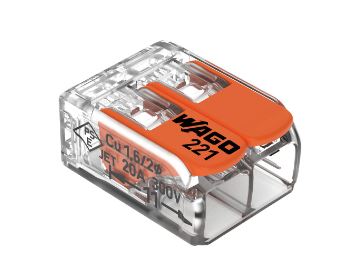 Connecteur WAGO 2 pôles rapide 4mm2 wago
