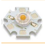 [LEDST3WW+L550] Star pour tête quick LED 3W chaud 800mA+câble AWG22 l550mm
