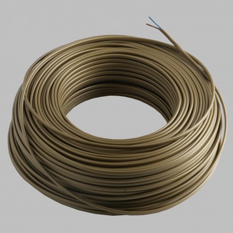 [BOB250-OR] Rouleau 100m câble plat 2x0.50 H03VVH2F or