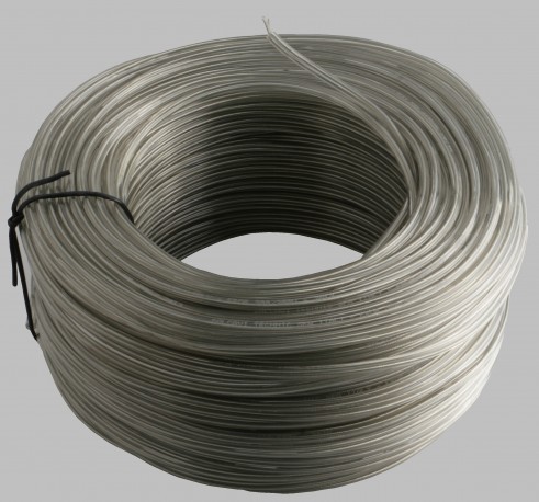 Rouleau 100m câble plat 2x0.75 frdr transparent