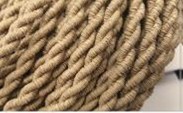 [BOB275TIT-COR] Rouleau 100m câble tissu tresse 2x0.75 corde