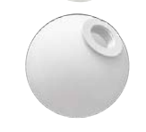 Boule verre ø100 opale mat + Raccord culot G9 blanc