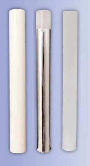 Cylindre verre ø25 l198 opal blanc G9