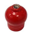[ZE27CERARONDRG] Ensemble douille E27 céramique ronde rouge