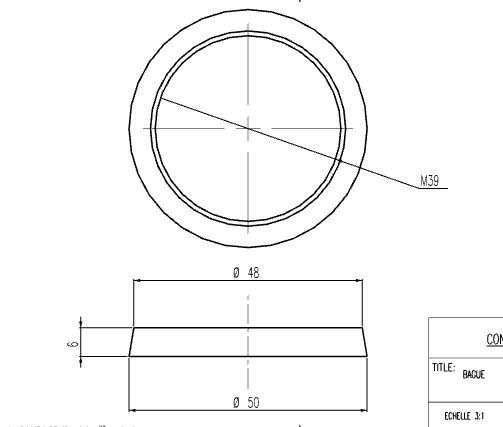 [E27BAGD50-A] Bague E27 alu ø50 h6 modèle à alliance