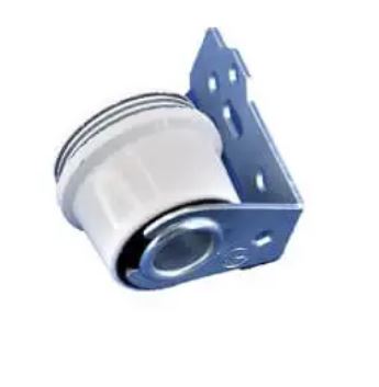 [E14CUBKBL+PAT] Culot E14 bakélite blanc h15 M3 + écrou + patte h37.5