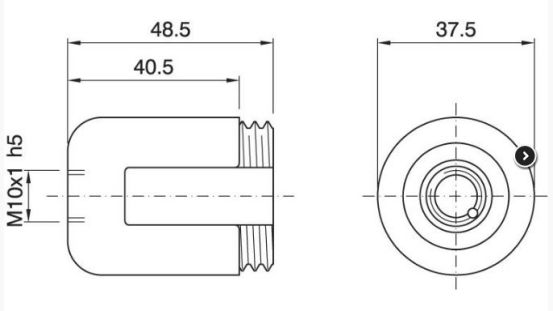 [E27CUBKNR-INTER] Culot E27 bakélite noir M10x1 métal pour inter + vis