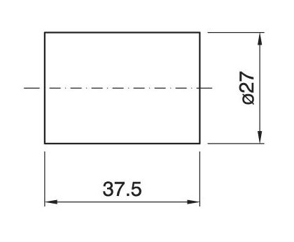 [E14CHEBKBL-L] Chemise E14 bakélite blanc lisse