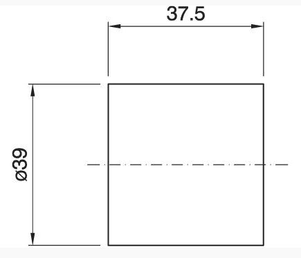 Chemise E27 bakélite or lisse