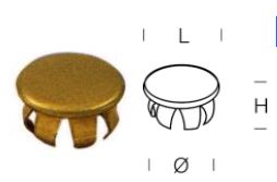 Bouchon laiton ø14 h7 pour bras articules chrome