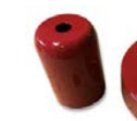 Cache douille E27 ø41 h60 rouge