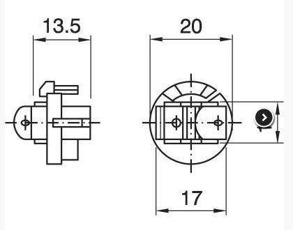 [E14PASTTH-AUTO] Pastille E14 thermoplastique 180° auto