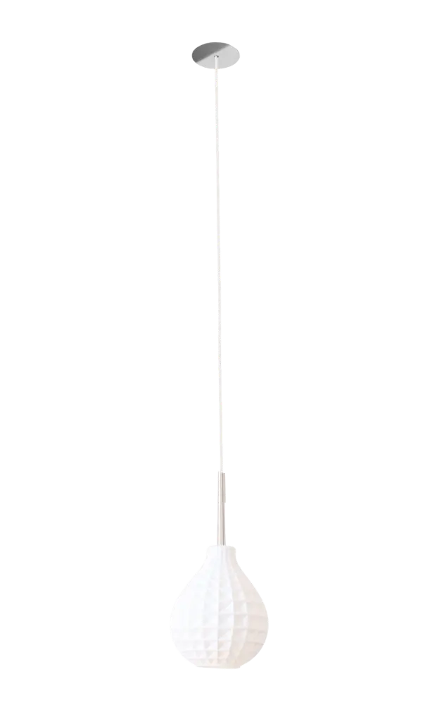 Suspension 1 Circé Diamant - Blanc Mat