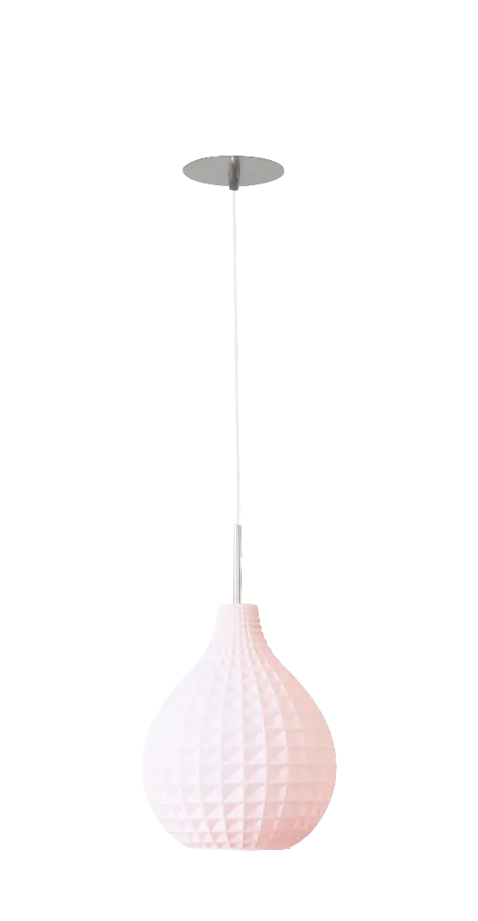 Suspension 1 Circé Diamant - Rose Dragée