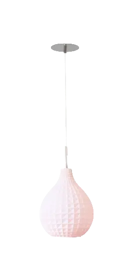 Suspension 1 Circé Diamant - Rose Dragée
