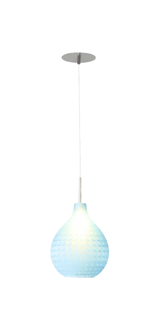 Suspension 1 Circé Diamant - Aquamarine